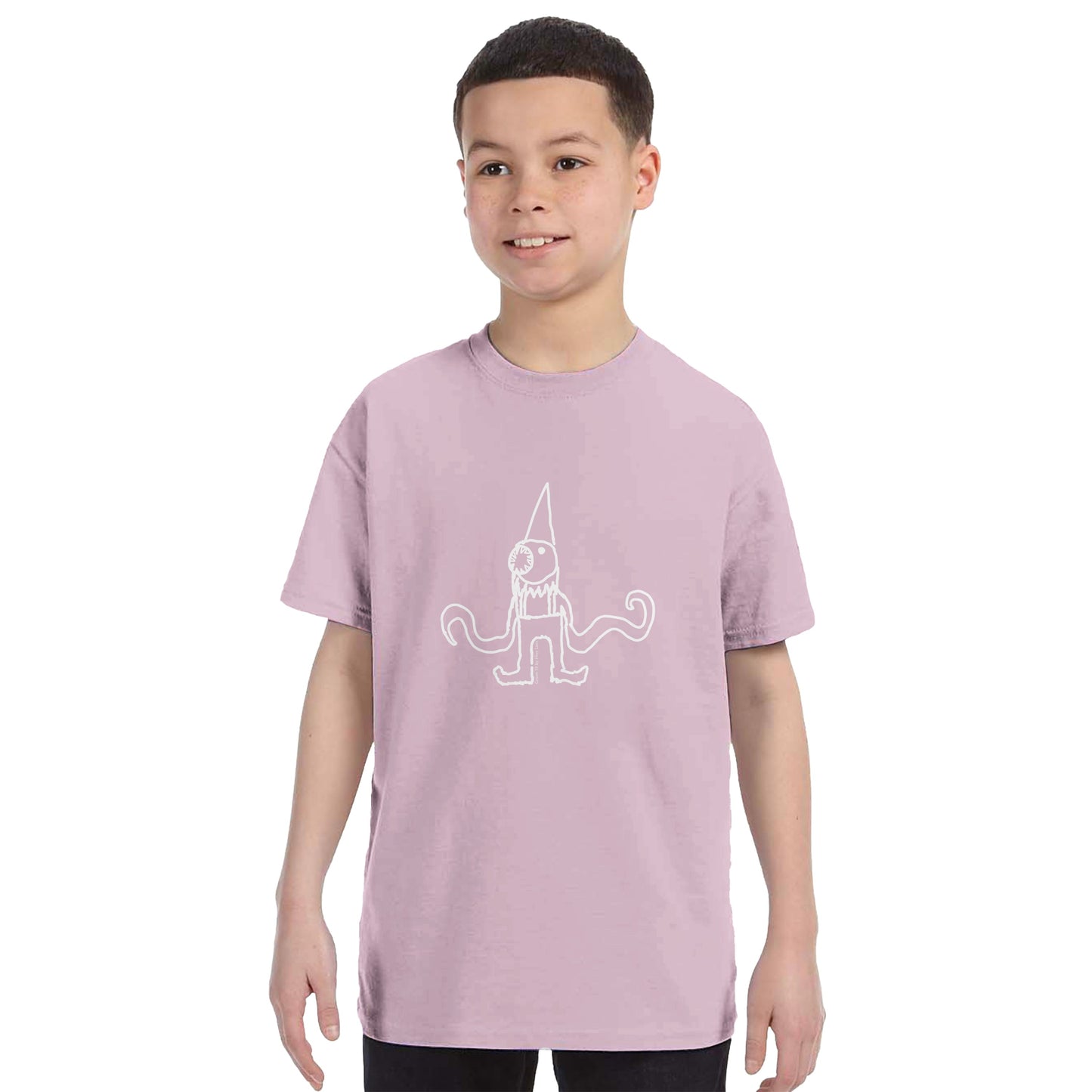 Kinder Gnom T-Shirt Nr. 19 - Herr Laxx Strichmännchen Design in verschiedenen Größen & Farben