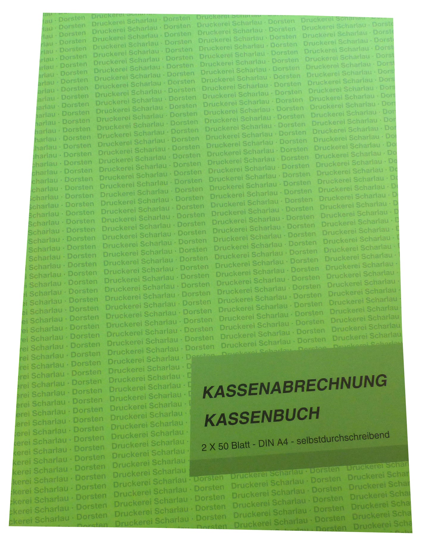 Kassenabrechnung Kassenbuch A4 2x50 Blatt SELBSTDURCHSCHREIBEND