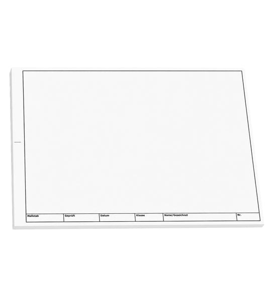 TZ-Arbeitsblätter technisches Zeichenpapier - je Block 50 Blatt, DIN A3, Qualitäts-Offset-Papier 150g/m² (22673)