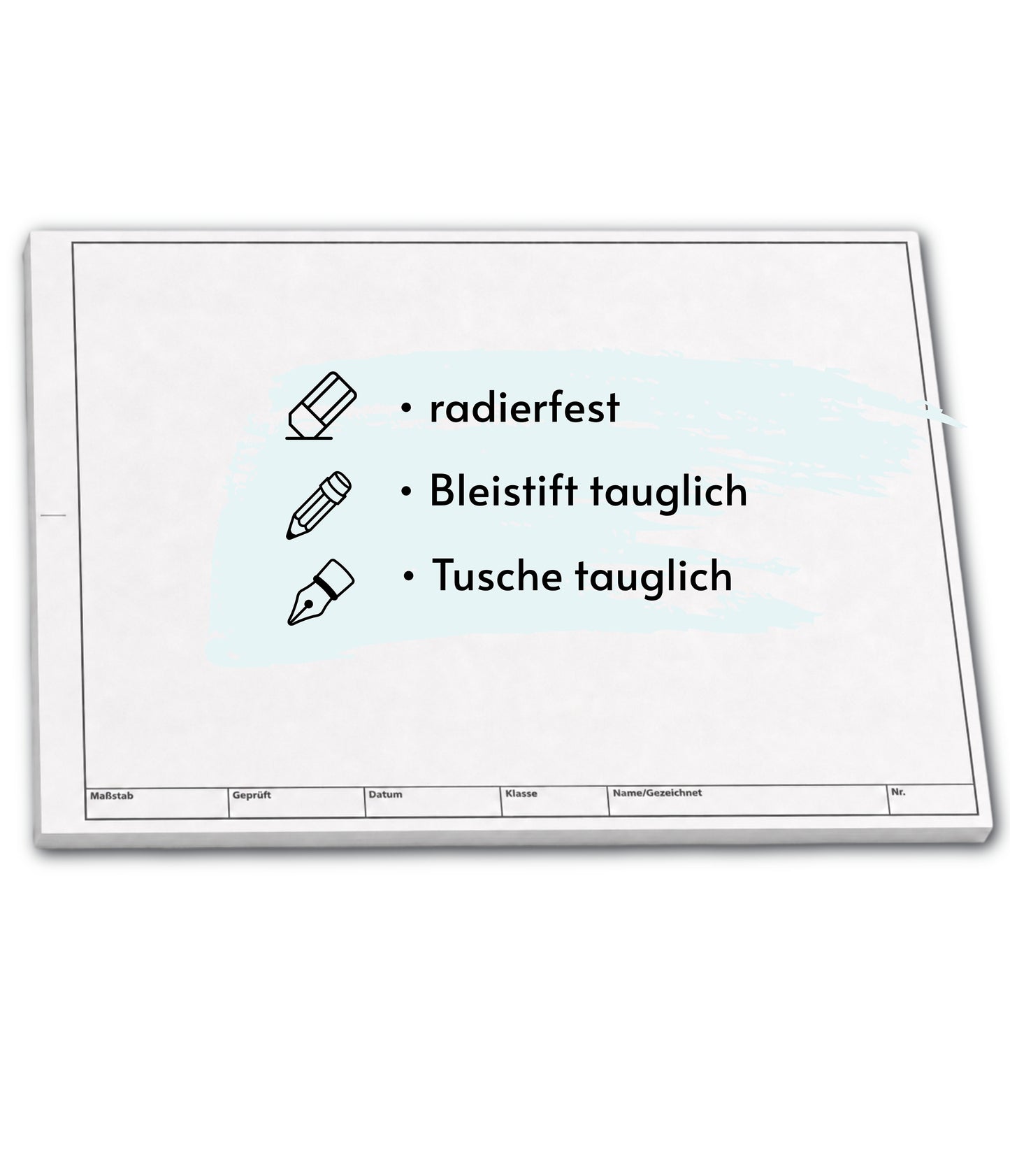 TZ-Arbeitsblätter technisches Zeichenpapier - je Block 50 Blatt, DIN A3, Qualitäts-Offset-Papier 150g/m² (22673)