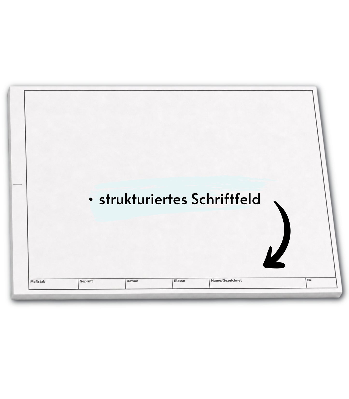 TZ-Arbeitsblätter technisches Zeichenpapier - je Block 50 Blatt, DIN A3, Qualitäts-Offset-Papier 150g/m² (22673)