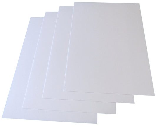 Deckblatt matte/glatte Oberfläche (BEIDSEITIG), Bastelkarton, verschiedene Mengen + Größen, weiß 246g/m²