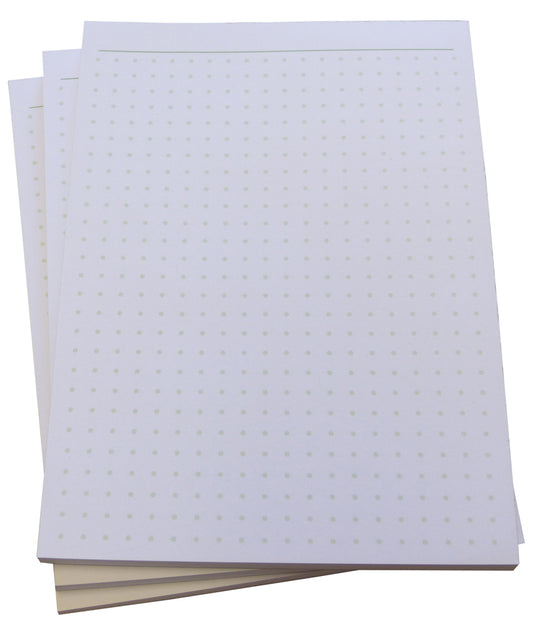 Notizblock - gepunktet in Grün - 50 Blatt - Staffelpreise verfügbar - DIN A6 Format (22395)