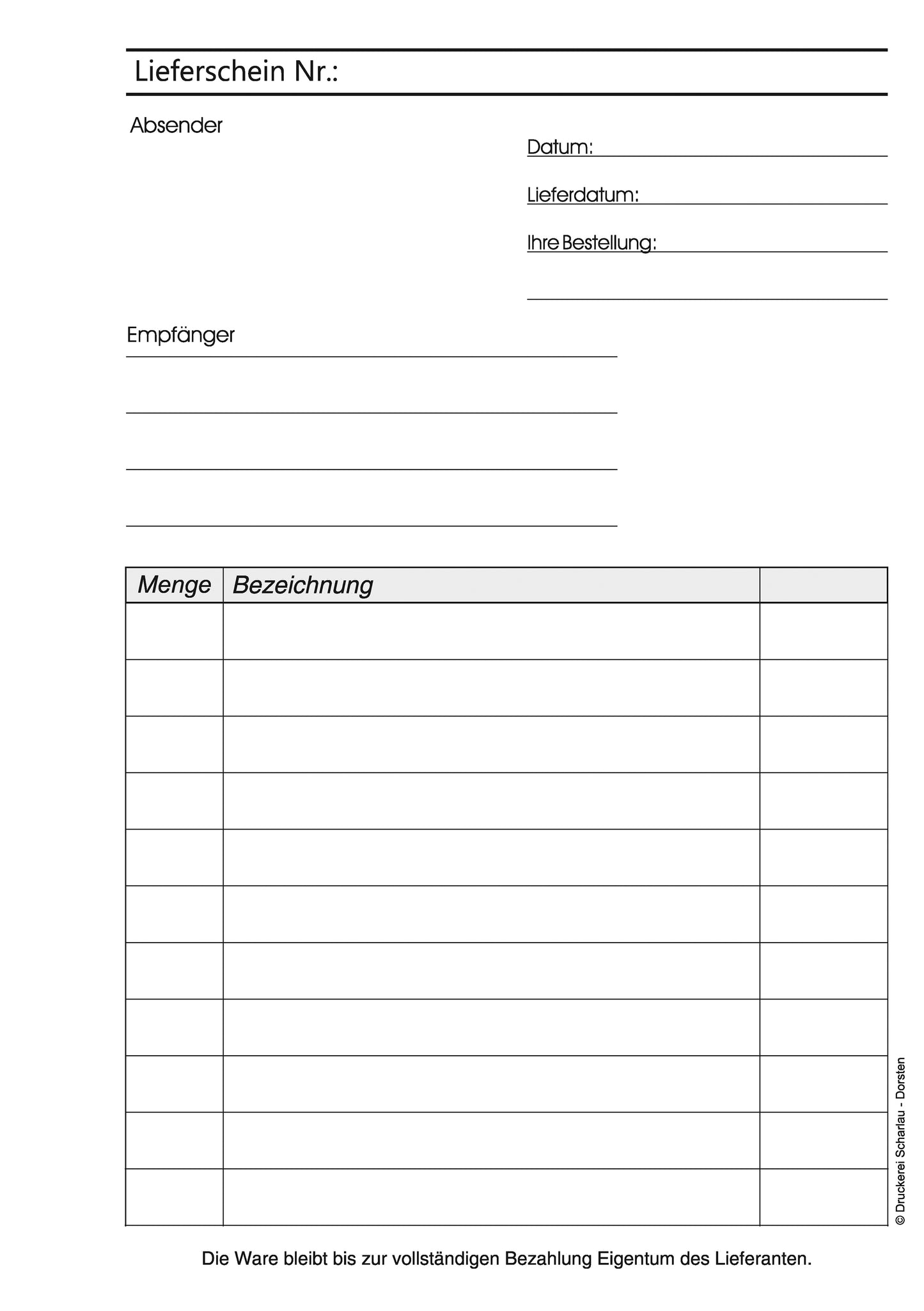 Lieferscheinblock Block Lieferschein DIN A5, 2-fach selbstdurchschreibend,2x50 Blatt weiß/grün - gelocht (22430)