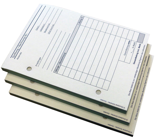 Block Quittung - Quittungsblock - 50 Blatt DIN A6 Hochformat - gelocht - (22284)