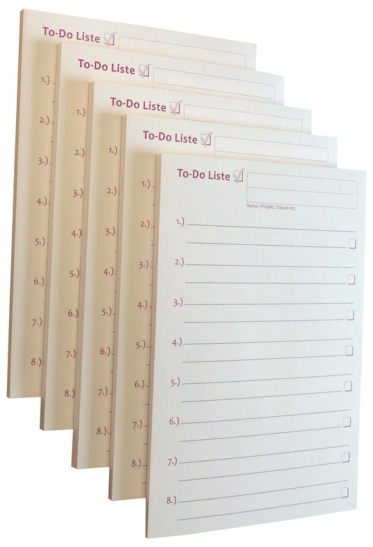 To-Do Liste - Notizblock für bessere Organisation und mehr Zeit - 50 Blatt, 12 x 16,8 cm, Schwarz/Rot bedruckt (22578)