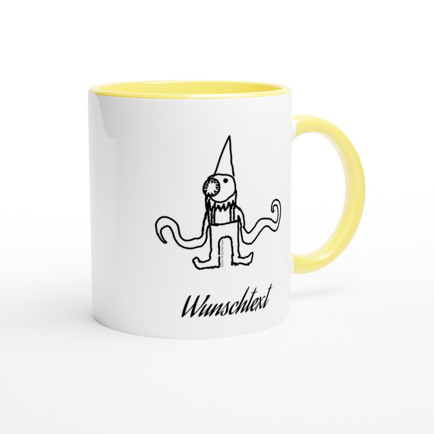 Witziger Gnom Nr.19 Tasse - Lustige Kunst für jeden Tag - Keramiktasse 330ml