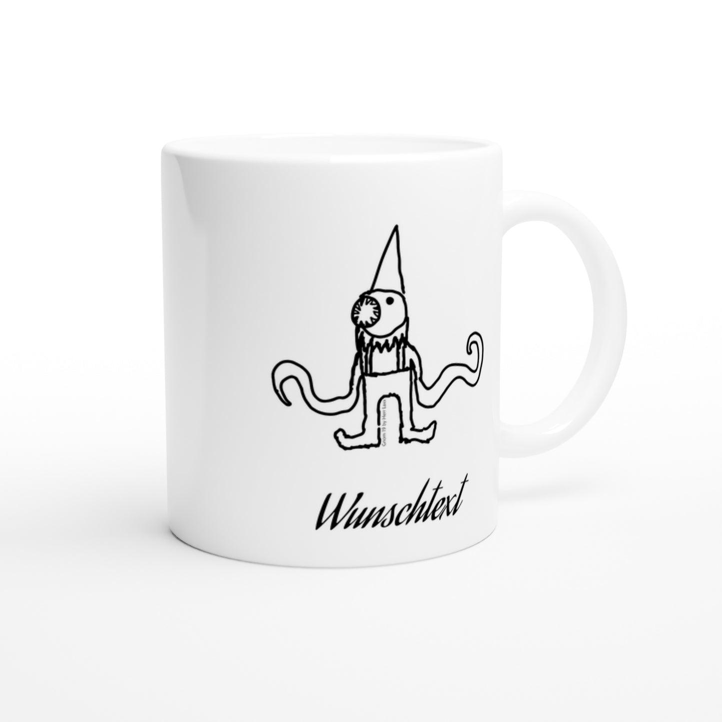 Witziger Gnom Nr.19 Tasse - Lustige Kunst für jeden Tag - Keramiktasse 330ml