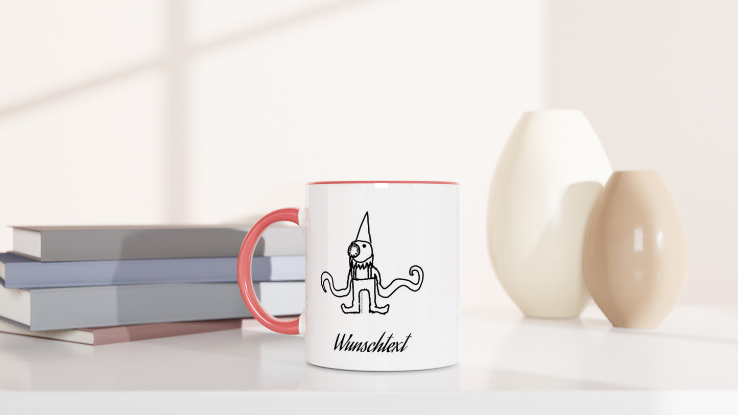 Witziger Gnom Nr.19 Tasse - Lustige Kunst für jeden Tag - Keramiktasse 330ml