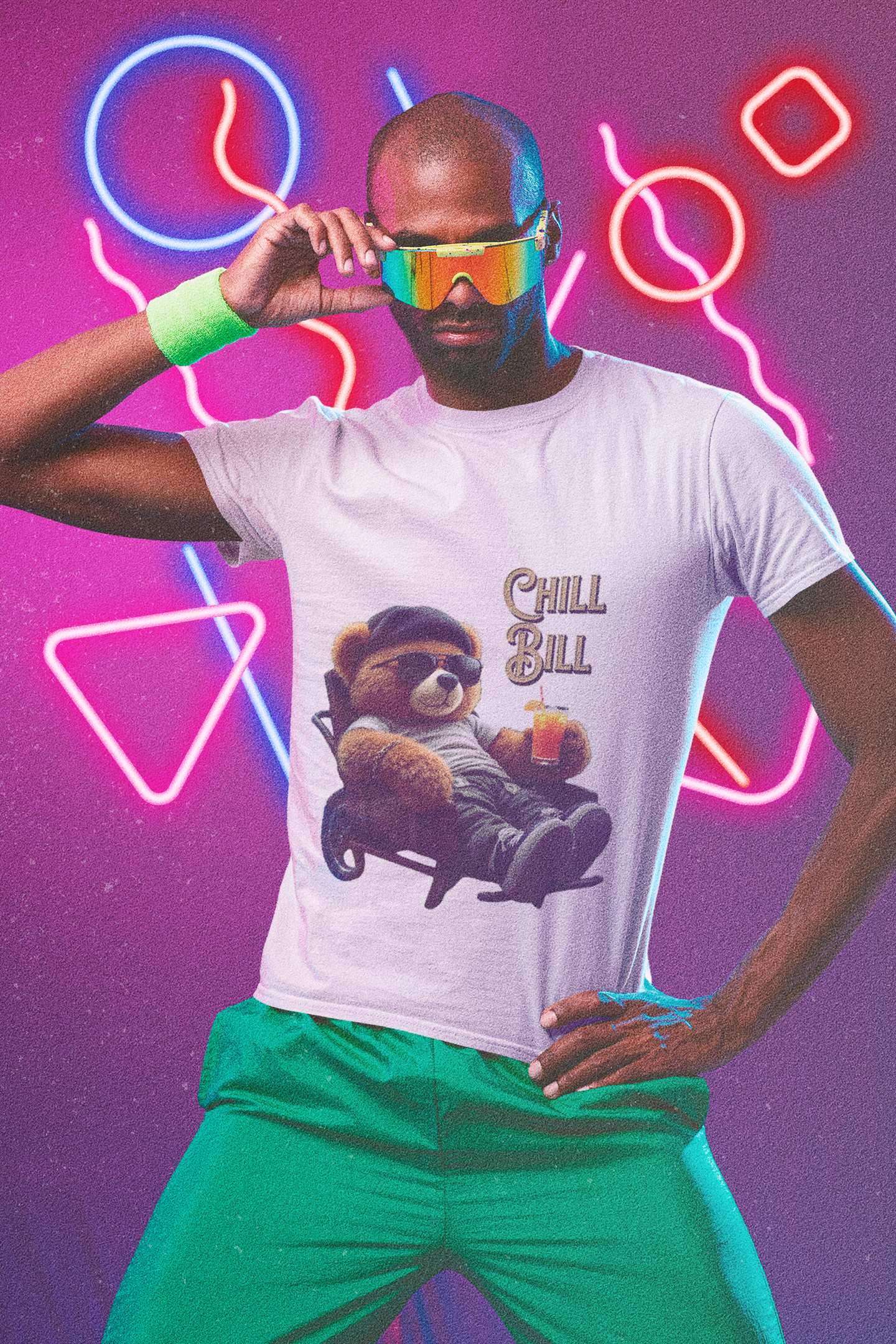 Premium Unisex T-Shirt mit Rundhalsausschnitt "Chill Bill"